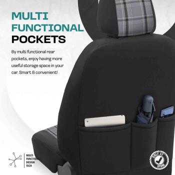 Auto Sitzbezug Set Universal Vorne und Hinten Komfortabel Komplett Set